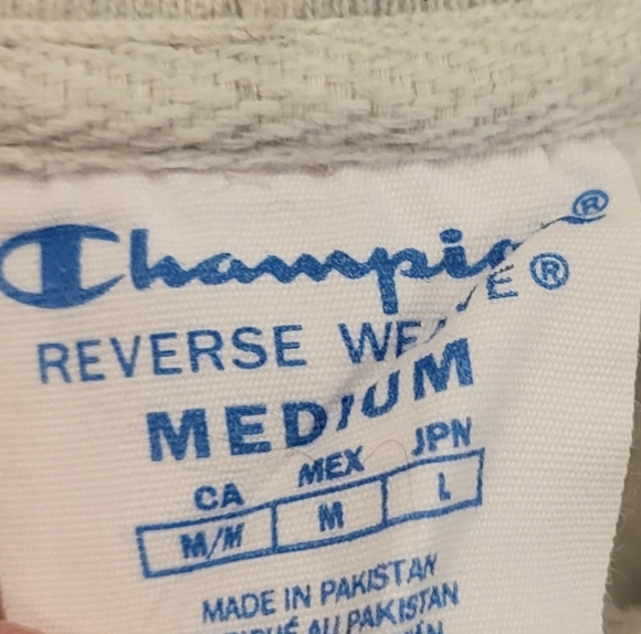 Vintage Champion Princeton Reverse Weave Hoodie Gray Size Medium - Picture 5 of 6